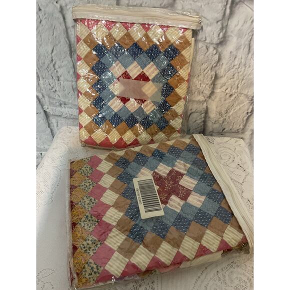 2 Legacy Home Furnishing Standard Sham 20 X 26“ Postage Stamp 100% Cotton - Picture 6 of 7